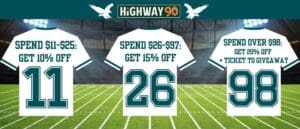 Eagles super bowl deals at highway 90 dispensary in marlton, nj