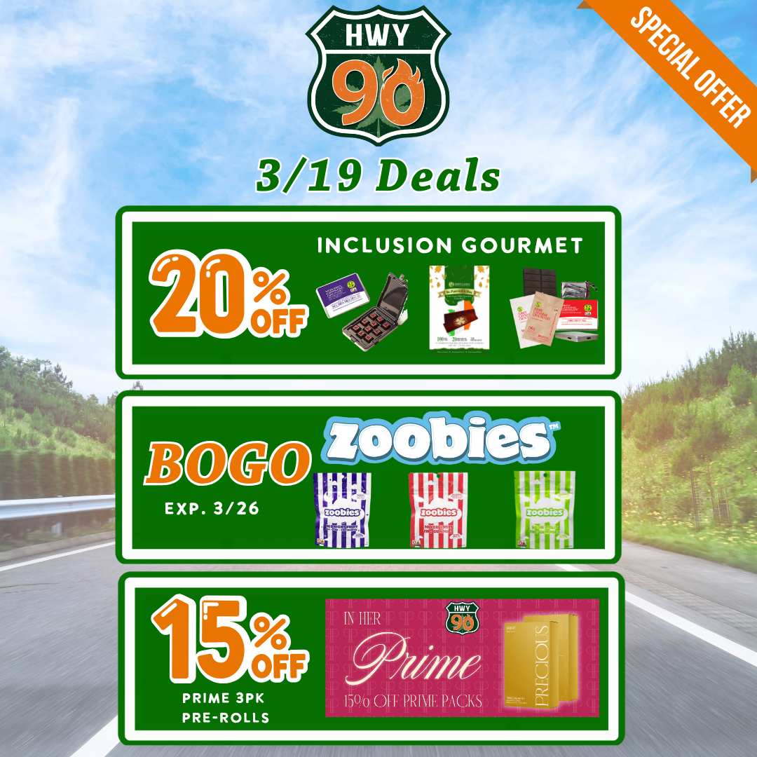 cannabis deals at highway 90 dispensary in marlton new jersey.